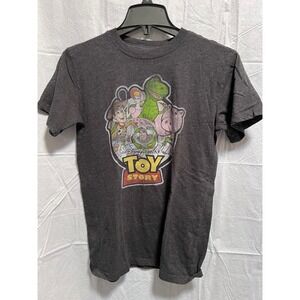 Disney Pixar Toy Story Graphic Tee Crew Neck Short Sleeve‎ T-Shirt XS Charcoal